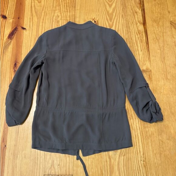 Aritzia Hamelin Babaton SIZE XXS 100% Viscose Olive Green Cargo Utility Jacket - Picture 11 of 11